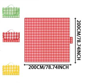 <b>Large</b> Extra Thick Blanket Waterproof Sand Proof Foldable Plaid Picnic <b>Mat</b> Portable Outdoor Beach Camping Travel Rug - Product Image 2