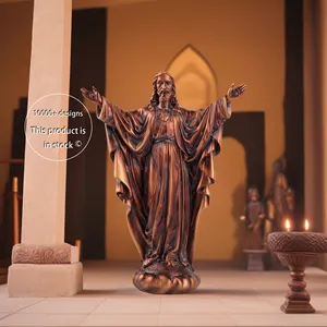 Fabrika toptan katolik dini heykeller reçine katolik dekorasyon dini heykeller yaşam boyutu için İsa heykeli s