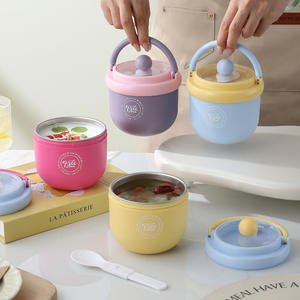 Vaso Térmico Free Soul de 501-800 ml con Tapa y Cuchara para Estudiantes y Trabajadores de Oficina, Ideal para Desayunos y Avena - Product Image 2