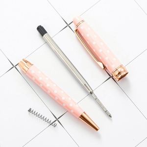Wholesale 1.0Mm Multi-Color Cute Polka Dot Twist With Custom Logo Metal Ballpoint <b>Pen</b> - Product Image 4