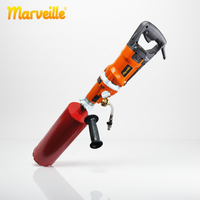 Marveille F-180PRO OEM 110v 220v Perceuse à percussion manuelle 180mm pour béton, moteur à balais, pour perçage humide et sec, avec trépan diamanté