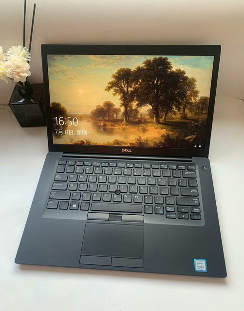 Wholesale English Keyboard Ultrathin PortableLatitude E7490 Intel I7 8th Gen 14inch Business Laptop Windows 10 SSD 16GB RAM 90Hz