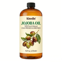 Huile de Jojoba 16oz : Soin Nourrissant, Hydratant et Réparateur pour Cheveux et Cuir Chevelu, Épaississant et Anti-Casse, pour des Cheveux Brillants