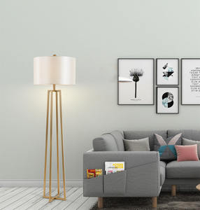 Yizhongshan — lampe Led autoportante en fer doré, Design moderne, luminaire décoratif d'intérieur, idéal pour un salon - Product Image 2