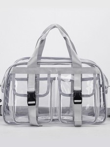Bolso de Viaje Deportivo Transparente de PVC Grande para Mujer, Bolso Escolar Personalizado Impermeable de Moda - Product Image 6