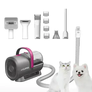 Suministros para mascotas 5 en 1 Kit de aspiradora para el cuidado de mascotas Productos de aseo para mascotas con potentes 5 herramientas profesionales de aseo