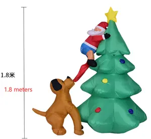 जीवन आकार बड़े झटका यूपीएस आउटडोर क्रिसमस रोशन सांता बेपहियों की गाड़ी कट्टर स्नोमैन जिंजरब्रेड पेड़ inflatables यार्ड सजावट