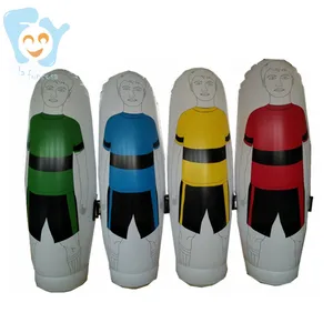 2M Rood Groen Geel Zwart Doelman Gratis Kick Air Mannequin Opblaasbare Voetbal Training Dummy