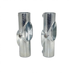 Croix réglable en métal HULK, double galvanisation, 45 °   - 90 °   Connecteurs de clôture en tuyau à serrage rapide - Product Image 1