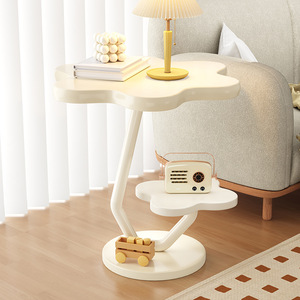 Tavolino Laterale in Stile Wabi-sabi, Tavolino da Caffè in Metallo, Nuovo Design 2024, Multifunzionale per Soggiorno, Camera da Letto, Piccoli Appartamenti - Product Image 1