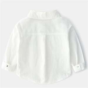 Tienda en Línea China con Camisas Blancas Lisas Elegantes para Niños, Ropa Infantil de Proveedor Chino - Product Image 5