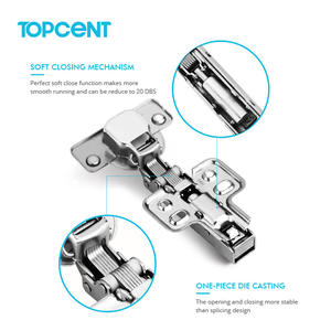 Pour TOPCENT 35mm charnière <span class=keywords><strong>de</strong></span> porte d'armoire à fermeture douce raccords <span class=keywords><strong>de</strong></span> meubles hydrauliques bidirectionnels pour cuisine Bisagras pour hôpital vivant <span class=keywords><strong>moi</strong></span> - Product Image 5