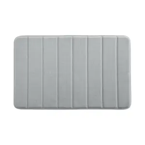 Coral Velvet Environmental Protection Non Slip PVC Bottom Bathroom Mat 35D Memory Foam Bath Mat