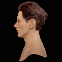 Masque masculin hyper réaliste de haute qualité, personnalisable, jeune homme élégant, déguisement de travesti, masques en silicone pour Halloween