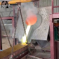 Fourneau de fusion à induction pour la production de casseroles en fonte, four à moyenne fréquence pour la fonderie d'ustensiles de cuisine en fonte
