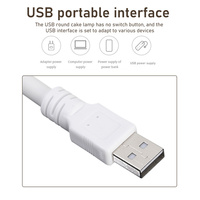 Veilleuse Portable pliable à commande vocale, lampe USB, 3 Modes d'éclairage, anneaux lumineux Super lumineux, lampe de Table intelligente à LED, lampe de bureau