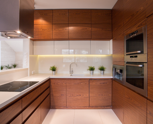 Meubles de cuisine complets modernes, armoires modulaires, évier prêt à l'emploi, crédence, tiroir, panier, accessoires, tout en bois inclus - Product Image 2