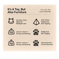 Direct usine : Arbre à chat capsule spatiale en acrylique transparent avec lit pour chat et griffoir en sisal, mobilier pour chat en bois, vente en gros