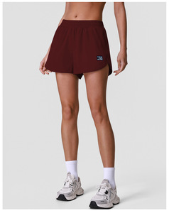 Shorts de sport décontractés pour femmes, coupe ample, taille haute, effet amincissant, pour fitness, Pilates, entraînement, yoga, longueur trois-quarts, logo personnalisé - Product Image 2