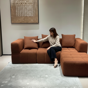 Juego de Sofás Modulares Chesterfield Comprimidos, Embalaje al Vacío en Tela, Rebote en 1 Minuto, Colores Modernos Personalizables, Ecológicos para Salas de Estar - Product Image 4