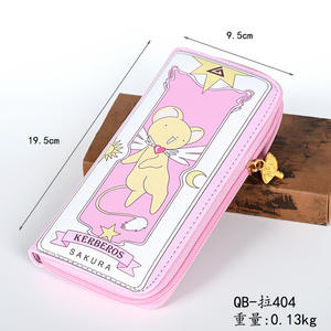 4 بطاقات أنيمي عالية الجودة كابتور ساكورا التارو كلو نمط طويل مع سحاب للفتيات كهدية - Product Image 3