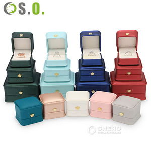 PU Leather Customized Color Size Modern Design Jewellery Box Personalized Logo Necklace <b>Ring</b> Rectangle <b>Storage</b> Organizer Case - Product Image 4