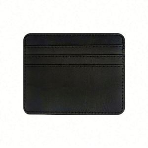 Porte-cartes de crédit et de visite en cuir PU avec fermeture éclair, motif et logo personnalisables, protection RFID premium, design minimaliste, grande capacité - Product Image 5