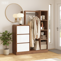 Lemari Sepatu Modern Gaya Eropa All-in-One Ringkas dengan Rak yang Dapat Disesuaikan, Ramah Lingkungan untuk Kamar Tidur, Gudang, Rumah Sakit