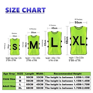 Chasubles d'Entraînement de Football Personnalisées 100 % Polyester Respirantes, Gilets de Sport, Dégaines de Football - Product Image 6