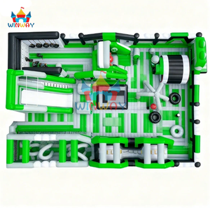 Large <b>Inflatable</b> Obstacle Course Commercial Kids Adult Interactive Bounce Playground Park for Events & Amusement Parks - Product Image 5