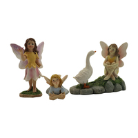 Fée Jardin Planteur Miniature Paysage Mini Jardin Gnomes Partie Ensemble Résine Artisanat Statue Vilain Nain Elfe
