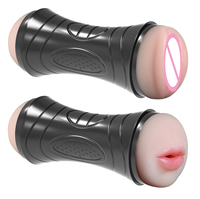 Hercules avion tasse Double tête électrique Vibration Oral Anal Double Acupoint mâle masturbateur adulte sexe étanche réaliste