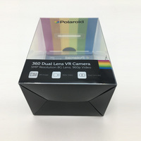 Caja de plástico cuadrada larga de PVC transparente personalizable Material impreso antiarañazos reciclado para embalaje de piezas de exhibición
