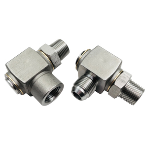 Shenghao Machinery Joint rotatif hydraulique à angle droit en acier inoxydable 304 haute pression, rotation à 360 degrés - Product Image 1