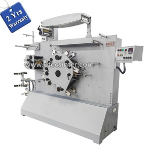 UGS62 6 Plus 2 Focus Double Side Automatic Garment Label Flexo Printing Machine, Wash Care Polyester Satin <strong>Flexographic</strong> <strong>Printer</strong> - Product Image 1