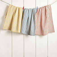 WML039 Serviettes en coton imprimées réactives personnalisées, torchons de cuisine entièrement imprimés, chiffons décoratifs suspendus, essuie-vaisselle pour la maison