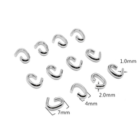 Liens rapides en acier inoxydable connecteur breloque noeud chaîne fermoir bijoux connecter lien résultats pour la fabrication de bijoux accessoires de réparation