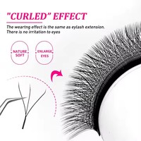 Extensions de cils en Y Medylashes en gros, volume individuel, faux cils YY, greffe en W, cheveux synthétiques doux et naturels