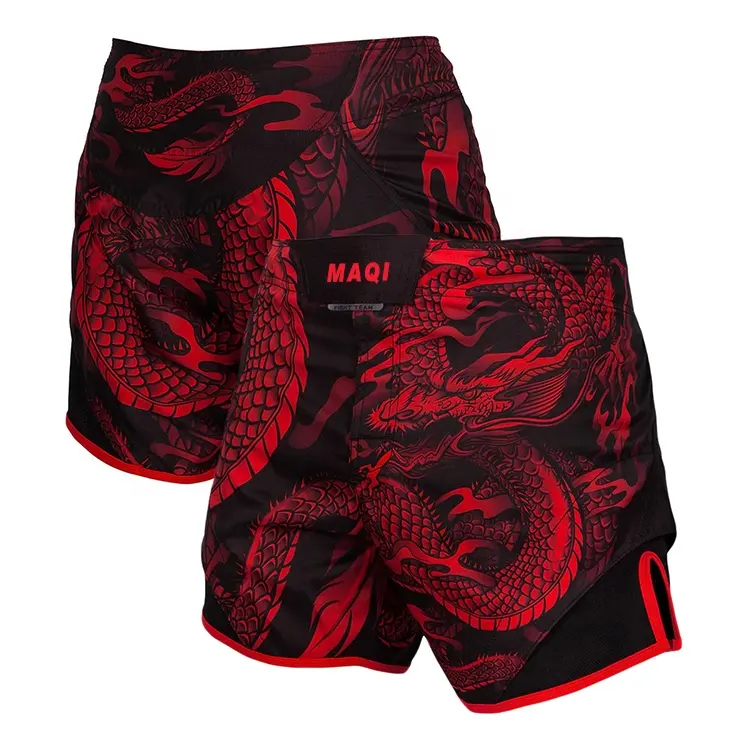 Wholesale custom private label MMA shorts sublimated UFC boxing fighter Muay Thai short