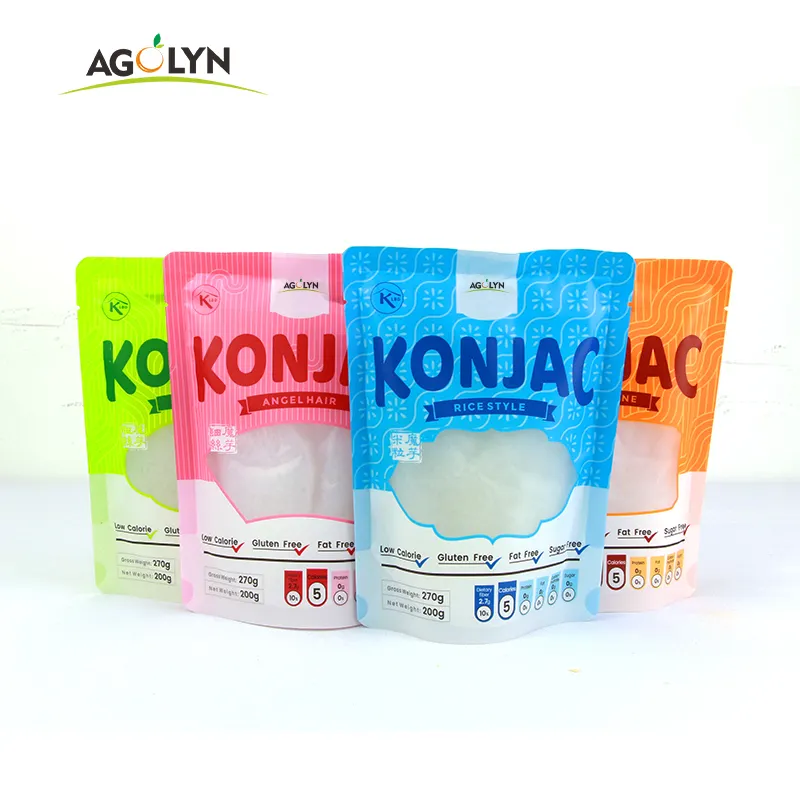 Konjac ก๋วยเตี๋ยวเชอราตากิที่มีศูนย์ถั่วเหลือง/ไขมัน/น้ำตาล