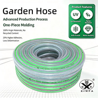 Tuyau d'arrosage en PVC de haute qualité à prix de gros usine pour l'irrigation des terres agricoles et le jardinage domestique 1/2" 1" 4 bars