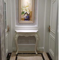 Table murale de style européen table de décoration de table de porche semi-circulaire conception simple d'armoire de chambre