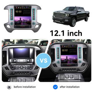 12.1 pouces Android 13 grand écran lecteur automatique pour <span class=keywords><strong>Chevrolet</strong></span> Silverado GMC 2015-2018 multimédia vidéo voiture stéréo GPS Radio - Product Image 5