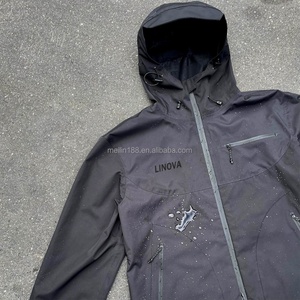 Windproof Waterproof Custom Design Windbreaker Nylon <b>Zip</b> <b>up</b> <b>Jackets</b> Men Patchwork High Quality Windbreaker <b>Jackets</b> Manufacturer - Product Image 5