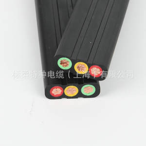 Câbles d'alimentation réseau YFFB 3*16+Cat5, combinaison de câbles plats, gaine en PVC, 440V, norme nationale pour ascenseurs mobiles - Product Image 5