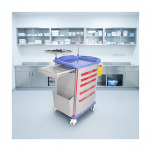 Xe đẩy cấ<span class=keywords><strong>p</strong></span> cứu đa chức năng, di động, thiết kế chống va đậ<span class=keywords><strong>p</strong></span>, chất liệu ABS cao cấ<span class=keywords><strong>p</strong></span>, dùng trong bệnh viện - Product Image 4