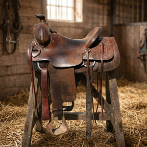 Silla de montar inglesa de cuero genuino y madera BS International NA84, fabricada a medida, ecológica, duradera y de primera calidad. - Product Image 1