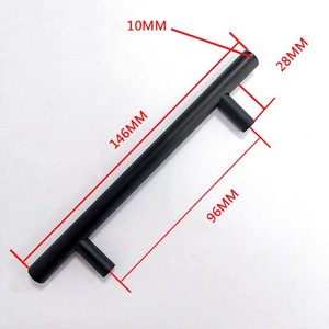 Kitchen Cabinet Dresser Drawer <strong>Door</strong> Handles 96mm Aluminum Alloy T-Bar Pulls Durable Warehouse Dining School Bedroom Hotel - Product Image 3