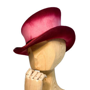 Nouveauté, chapeau Fedora en feutre de laine vintage de haute qualité, unisexe, à bord incurvé, avant-gardiste - Product Image 5