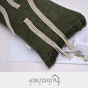 AIBUZHIJIA Spring Pillow <strong>Covers</strong> Solid Color Whisker Extraction Process Patio Furniture <strong>Rectangular</strong> <strong>Cushion</strong> <strong>Covers</strong> - Product Image 4